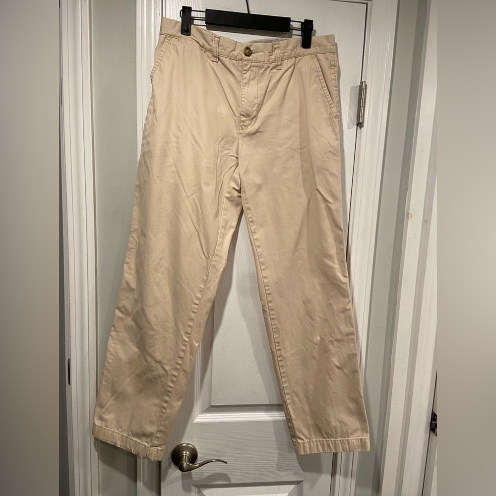 Tommy Hilfiger Mens Size 32x32 Cotton Tan Khaki Chino Straight Leg Pants